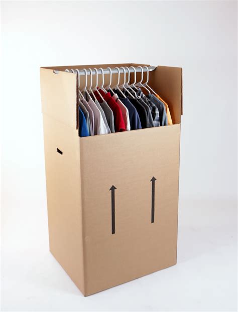 wardrobe moving box with bar